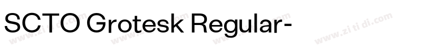 SCTO Grotesk Regular字体转换